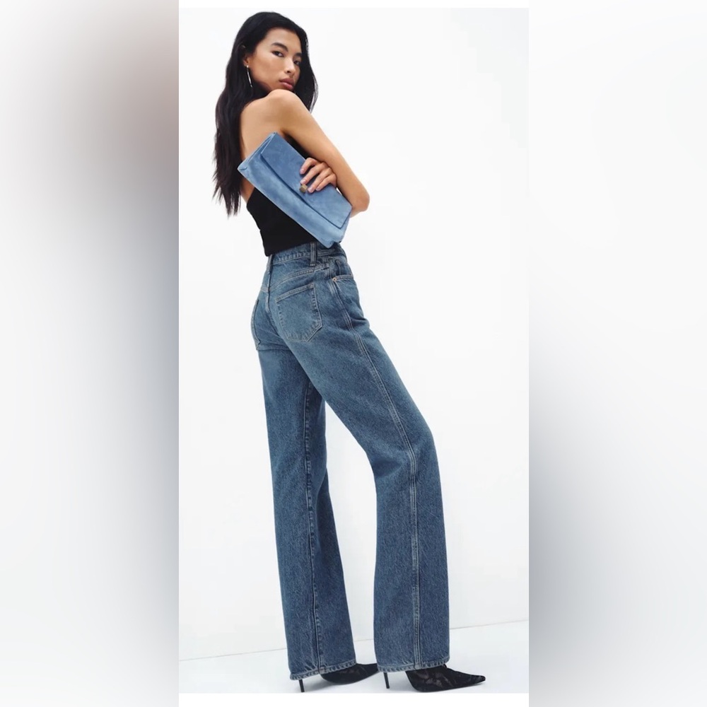 Val 90s Mid Rise Straight Jeans - Size 25 - Picture 3 of 9